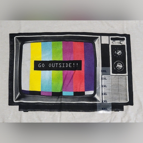 NWT Old Navy Tee in Beige Sz XXL Classic TV - Picture 1 of 4